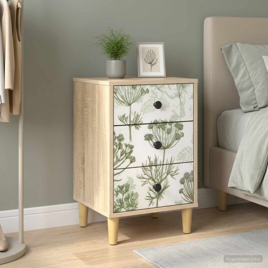 vidaXL Nattbordskap GOTHA Sonoma eik 36 x 33 x 60 cm Konstruert tre