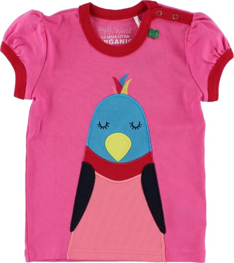 Freds World T skjorte   Rosa m. Fugl   Freds World   68   T skjorte   62