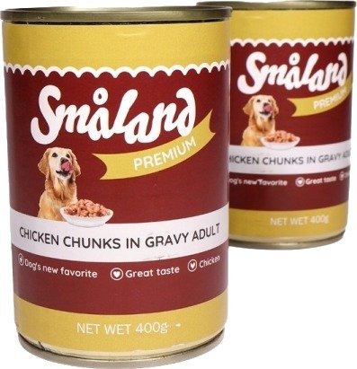 Småland Premium Kylling Våtfôr 400 G