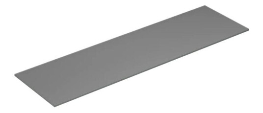 Dansani Calidris Form Topplate B40-232xh1xd40cm Lys grå Matt / 140cm