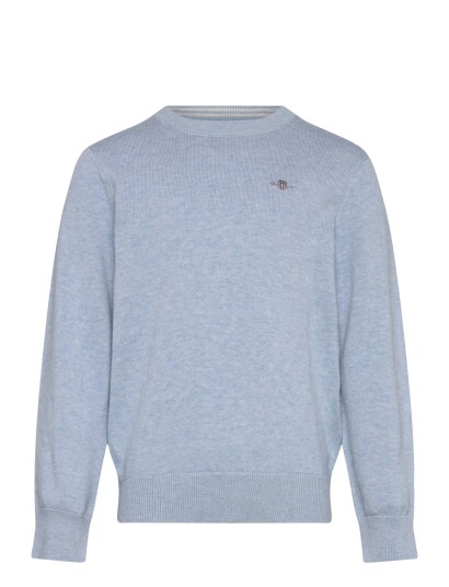 Gant Kids Shield Cotton Crew Neck Sweater Blue 134