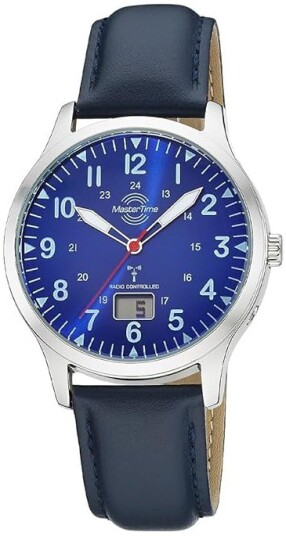 Master Time Herreklokke MTGA 10958 32L Super Power Blå/Lær Ø41 mm