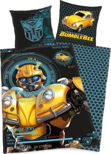 Transformer Bumblebee Sengetøj 135X200 Cm 100 Procent Bomuld