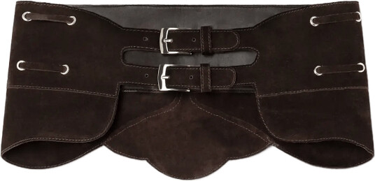 Laagam Avery Chocolate Suede Belt Brown ONE SIZE Laagam Avery Chocolate Suede Belt Brown ONE SIZE
