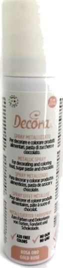 Decora Metallic Spiselig Fargespray Rosegull 150ml | Slikkepott.No Decora Metallic Spiselig Fargespray Rosegull 150ml | Slikkepott.No