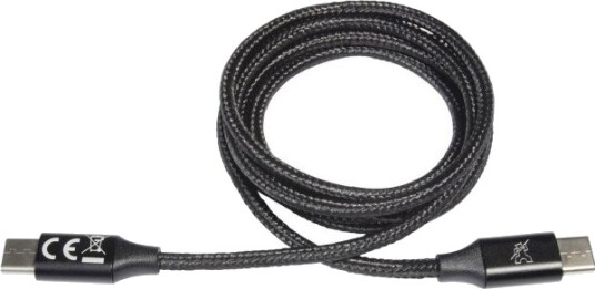 Procar Usb-Ladekabel Usb 2.0 Usb-C®-Kontakt 1,00 M Svart Fleksibel 52009000