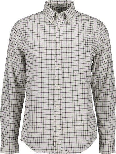 Gant Reg Archive Oxford Check Shirt   Cream   XXL