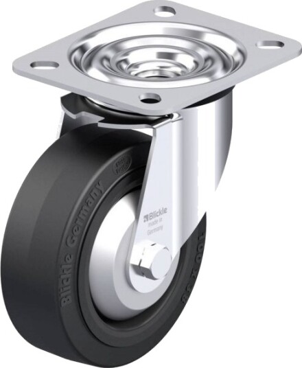 Blickle Styrehjul 850109 Le-Poev 100Xr-Fa I Stål Hjuldiameter 100 Mm Bæreevne (Maks.) 150 Kg 1 Stk
