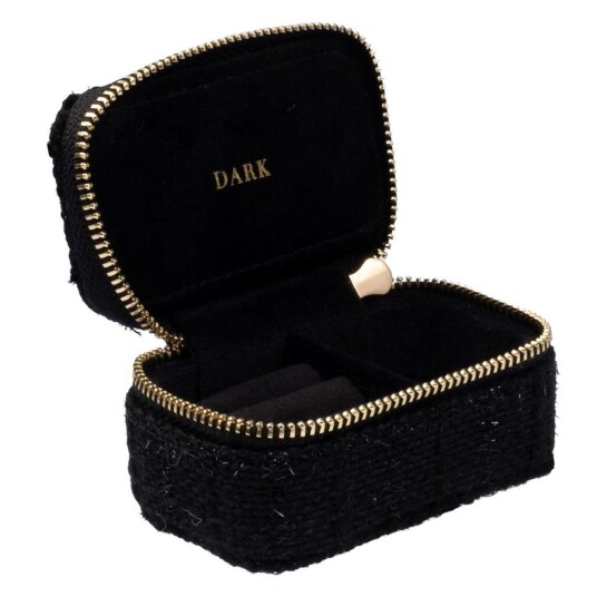 DARK Tweed Jewellery Box Micro Black DARK Tweed Jewellery Box Micro Black