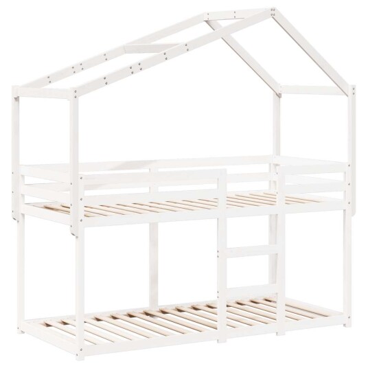 Tak for barneseng hvit 213x95,5x144,5 cm heltre furu Tak for barneseng hvit 213x95,5x144,5 cm heltre furu