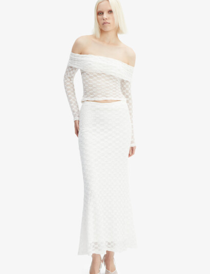 Bardot Adoni Off Shoulder Top - White - 42