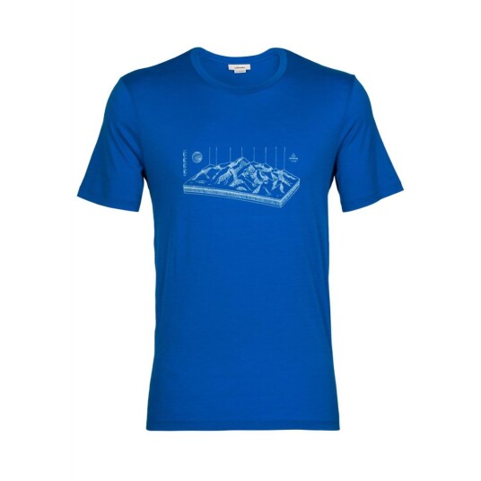 Icebreaker  M Tech Lite II SS Tee Alps 3D Herre, 580 Lazurite, M