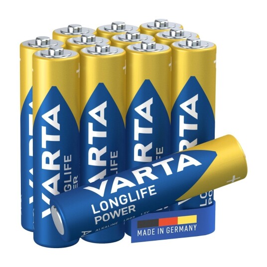 Varta Longlife Power AAA 12-pakke Alkalisk Batteri 1,5V