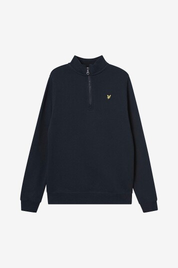 Lyle & Scott   Collegegenser Quarter Zip Pullover   Blå