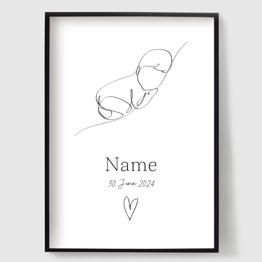 Plakat Baby fødselsplakat