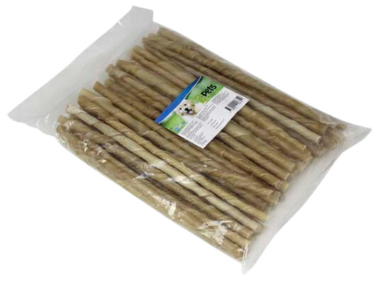 2 Pets Tyggepinne 24 cm vridd, 50-pk - Hundemat & Dental Snacks