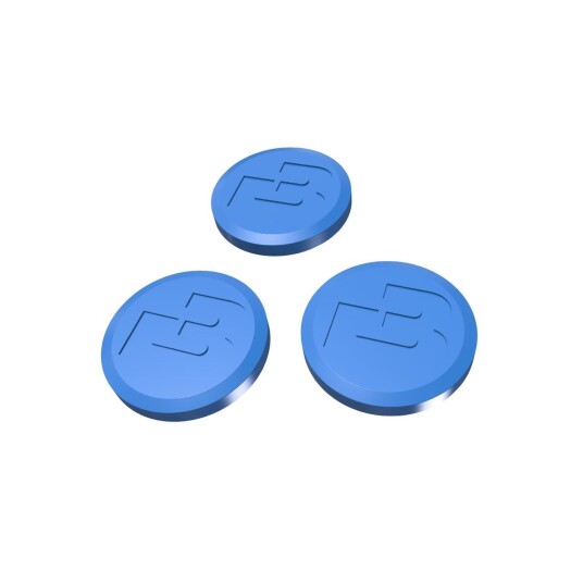 TC Cap 2", 3-pack Brewtools Blå silikon