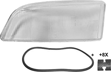 VAN WEZEL 5950977 Lykteglass, hovedlys