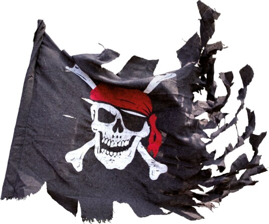 Ptit Clown Piratflagg Jolly Roger Slitt 29400