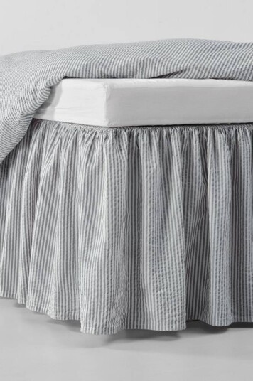 ALMA sengekappe Blå/offwhite 90X200