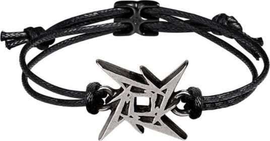 Alchemy Metallica Ninja Star Wrist Strap Hand Made Fine English Pewter 83955201 Alchemy Metallica Ninja Star Wrist Strap Hand Made Fine English Pewter 83955201