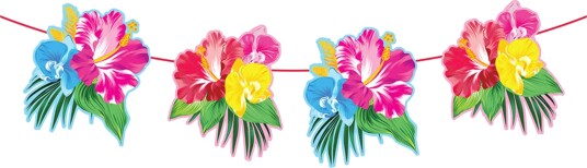 Folat Girlander Tropiske Blomster 20716