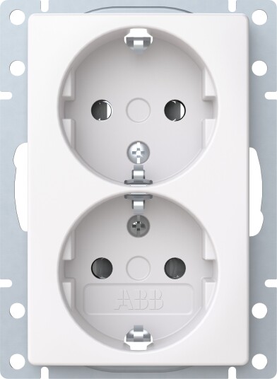 Abb Stikkontakt Saga 302Euct-916 Innsats 2-Veis, Lav