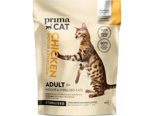 Tørr Kattemat Kylling Primacat 1.4Kg