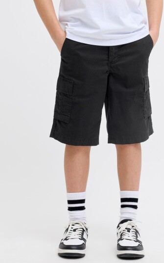 JJ REBEL Jrebcory Cargo Shorts Sn Jnr   Black   140