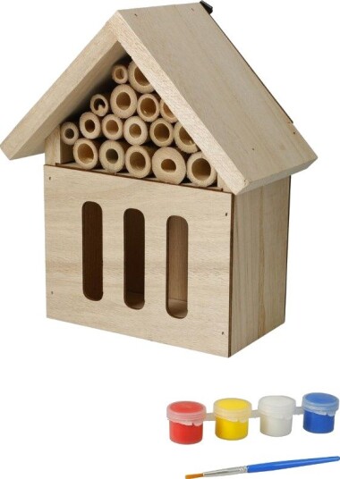 Insektshotell Diy-Hobbysett Med Farger Og Pensel