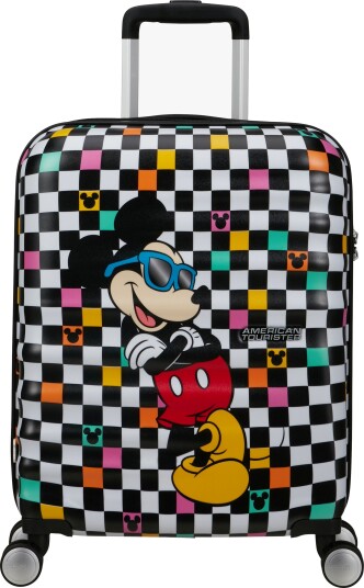 American Tourister Wavebreaker Disney Spinner Koffert 35L, Mickey Check