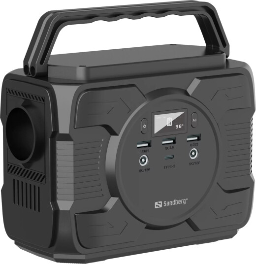 Sandberg Bærbar Strømstasjon AC 200 200W Li-Ion 48000mAh Sort Sandberg Bærbar Strømstasjon AC 200 200W Li-Ion 48000mAh Sort