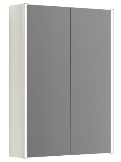 Dansani Inzo Ambi Speilskap 2 Dører B60-100xh80xd15cm Hvit Matt / 60cm