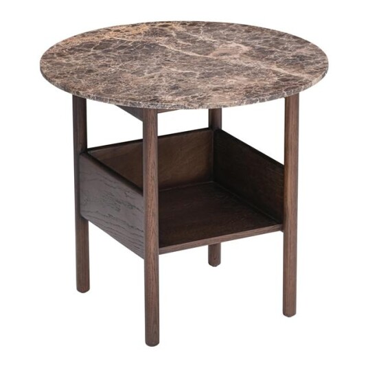 Wendelbo Collect Sidebord Ø60 Emperador Marmor/mørkebrun Eik Wendelbo Collect Sidebord Ø60 Emperador Marmor/mørkebrun Eik