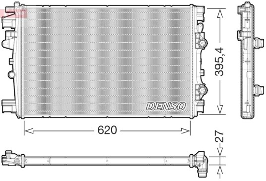 DENSO DRM09176 Radiator, motorkjøling