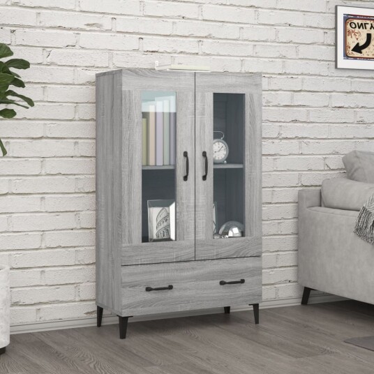 Highboard grå sonoma 70x31x115 cm konstruert tre Highboard grå sonoma 70x31x115 cm konstruert tre