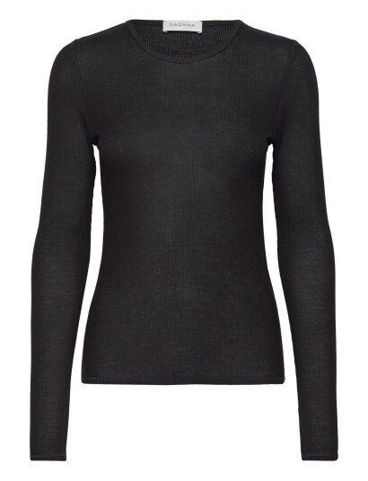 House Of Dagmar Lyocell Long Sleeve - Black - XS House Of Dagmar Lyocell Long Sleeve - Black - XS