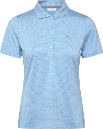 Calvin Klein Golf Mila Mini Stripe Polo Blue XXL