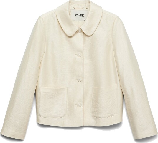 Vero Moda Awanabelle Ls Short Blazer   Cream   36