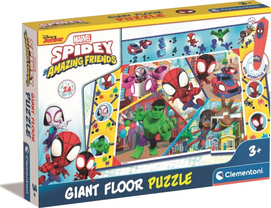 Clementoni Quiz-Puzzle Marvel Spidey Gulv