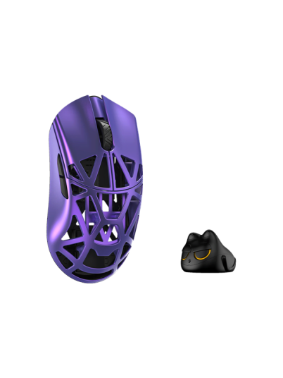 WLMouse Beast X Pro Gamingmus med Omron Brytere - 8K Trådløs - Lilla
