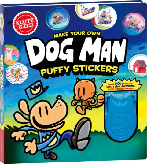 Make Your Own Dog Man Puffy Stickers