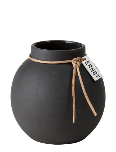 Ernst Vase Black DARKGREY H10CM