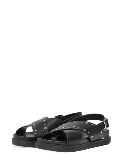 ONLY Onlminnie 19 Studs Cross Strap Sandal Black 41