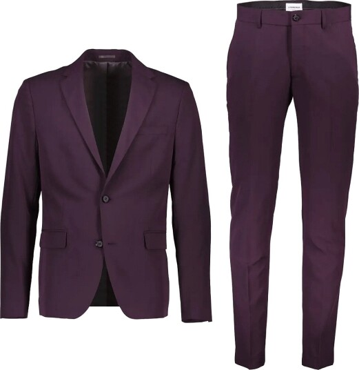 Lindbergh Fine Twill Stretch Suit DK BURGUNDY 46