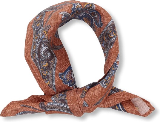 Amanda Christensen Pocket Square   213 RUST MELANGE   One Size