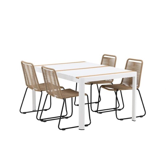 Spisegruppe Venture Home Togo 150x100 cm med 4 Lindos Stoler Spisegruppe Venture Home Togo 150x100 cm med 4 Lindos Stoler