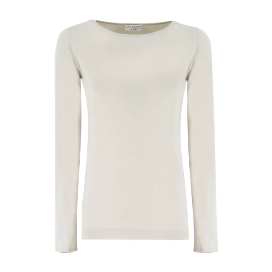 Brunello Cucinelli Dame Strikkevarer Hvit L