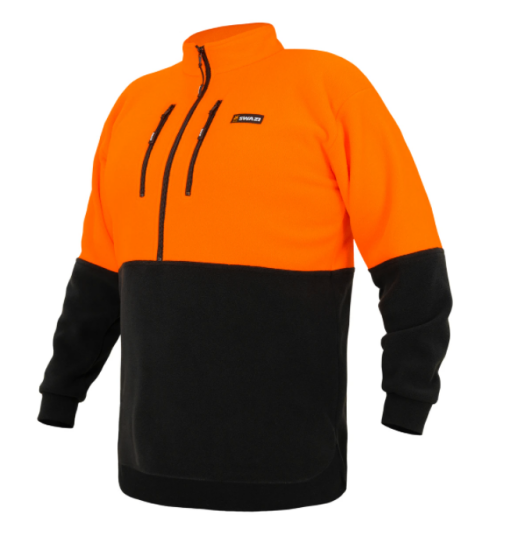 Swazi Hi Vis Bush Shirt Blaze/Black M