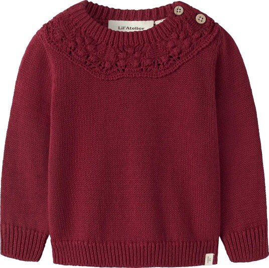 Lil"Atelier Nbfreva Ls Loose Knit Lil BIKING RED 62